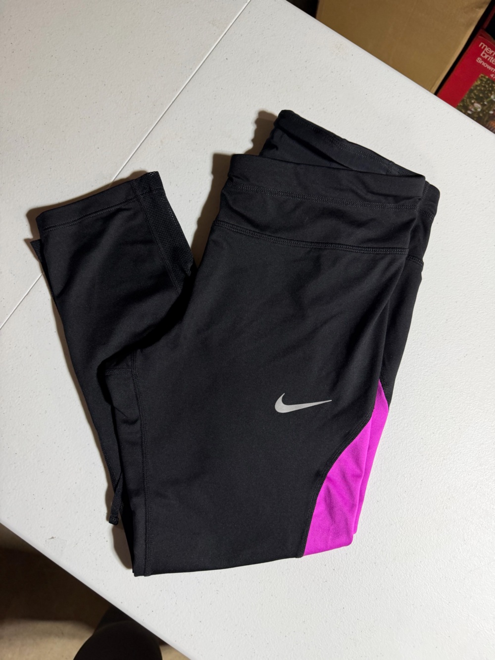 Nike Women’s Black & Pink Athletic Leggings